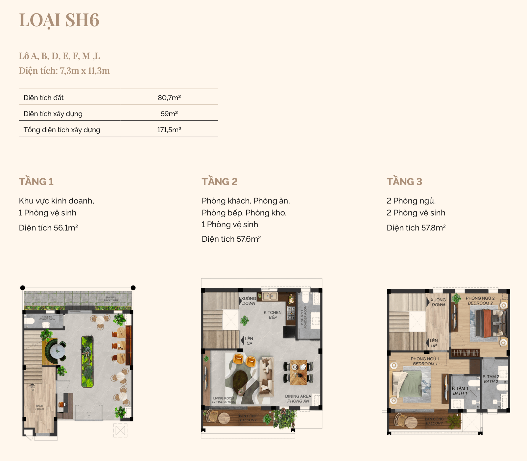 Spring Ville Đồng Nai – Nhà phố Gamuda Land