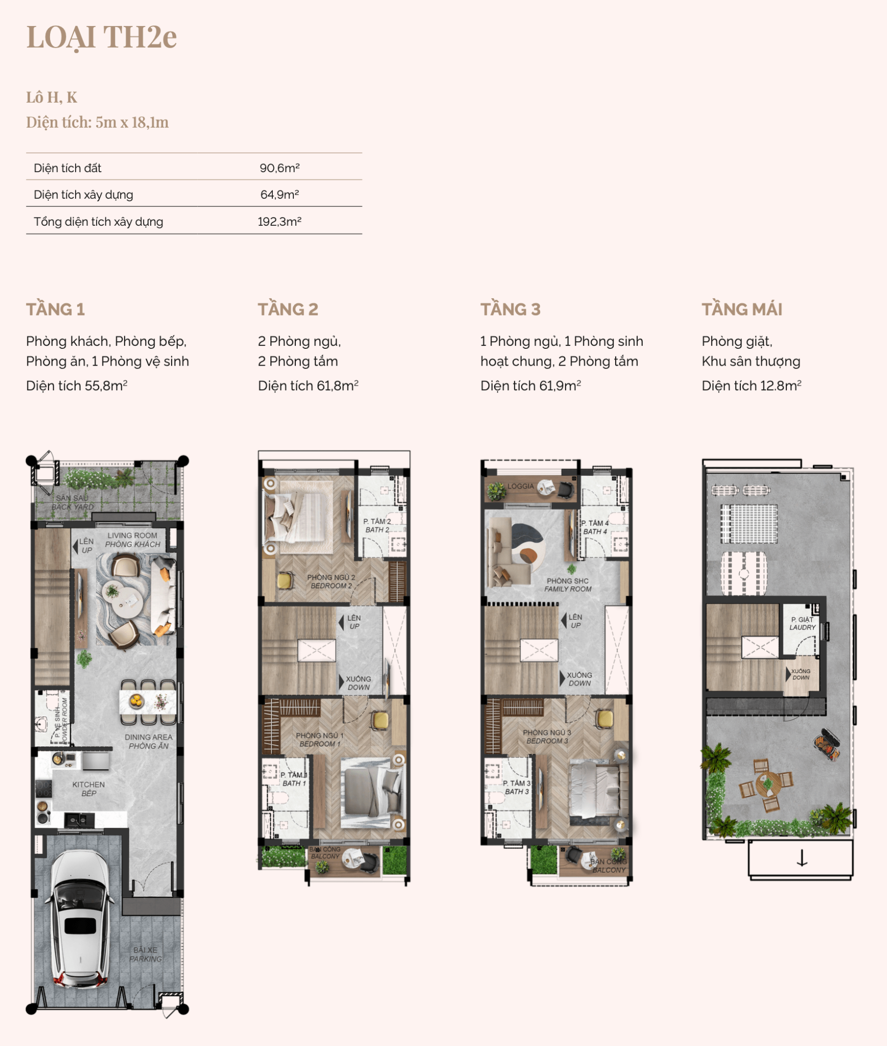 Spring Ville Đồng Nai – Nhà phố Gamuda Land