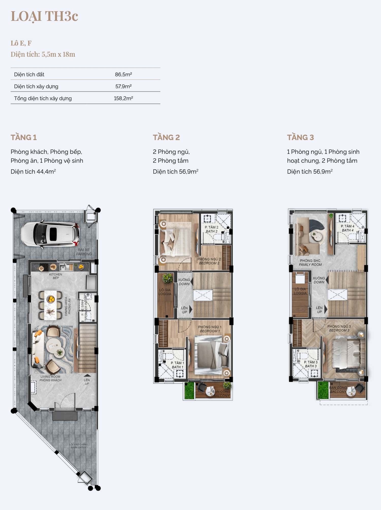 Spring Ville Đồng Nai – Nhà phố Gamuda Land