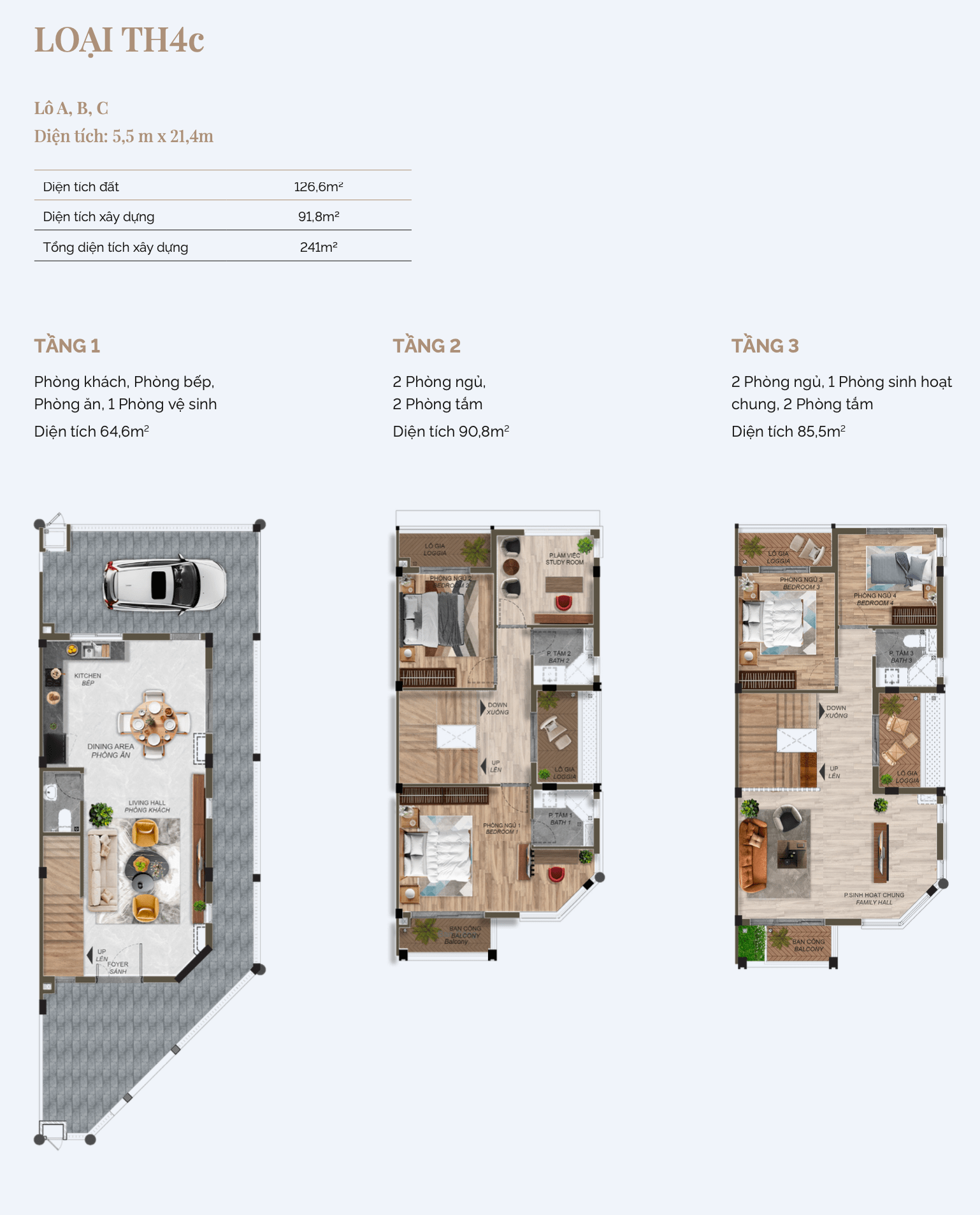 Spring Ville Đồng Nai – Nhà phố Gamuda Land